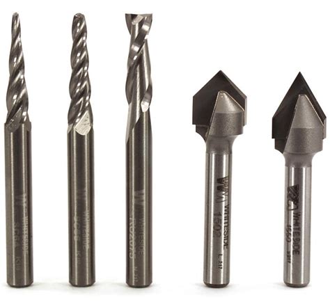 cnc starter set|Whiteside 5pc CNC Starter Set .
